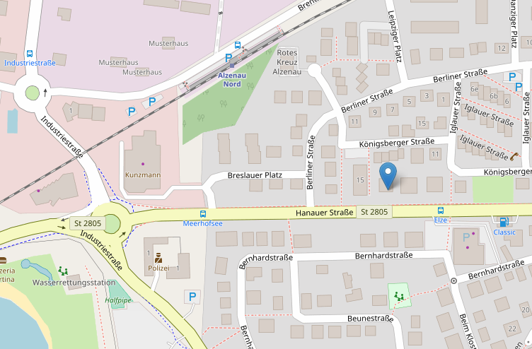 Karte Rechtsanwaltskanzlei Bettina Wohl (OpenStreetMap)
